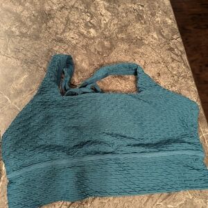 Armor teal long line bra